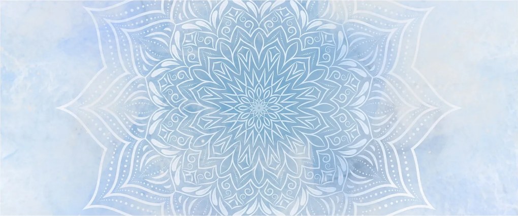 Kép - Téli mandala (120x50 cm)