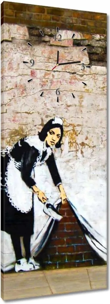 Órák 40x100 Banksy Takarítónő Grafiti