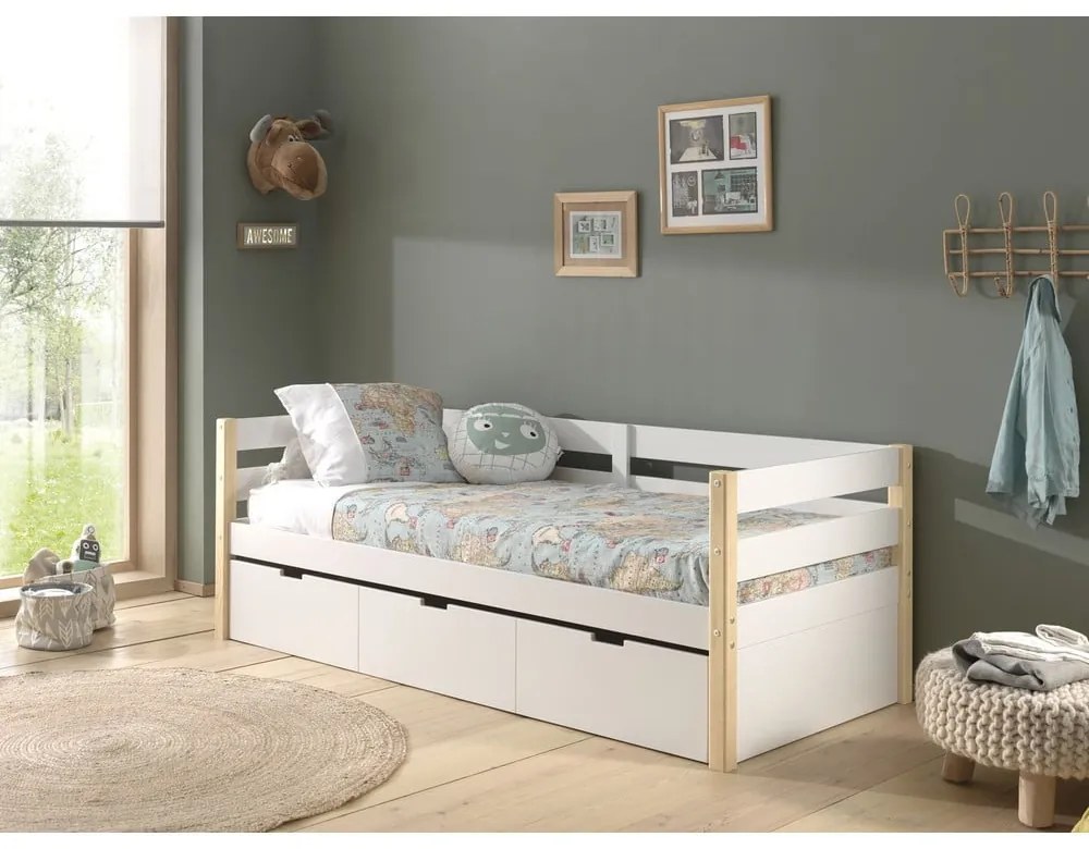 Fehér gyerekágy alatti fiók Margrit - Vipack