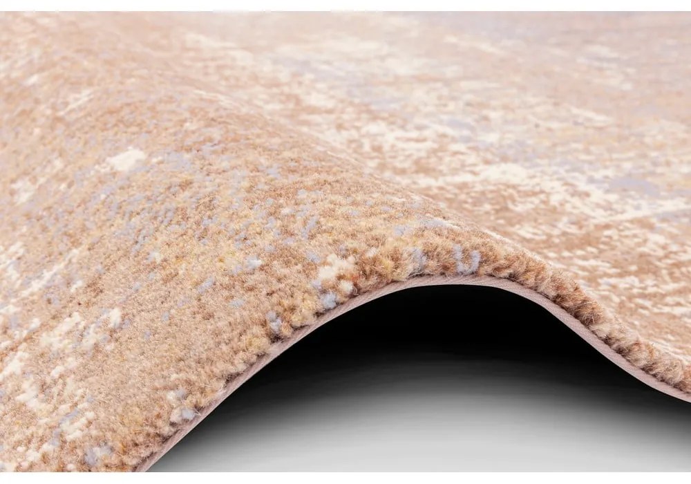 Barna gyapjú szőnyeg 133x180 cm Layers – Agnella