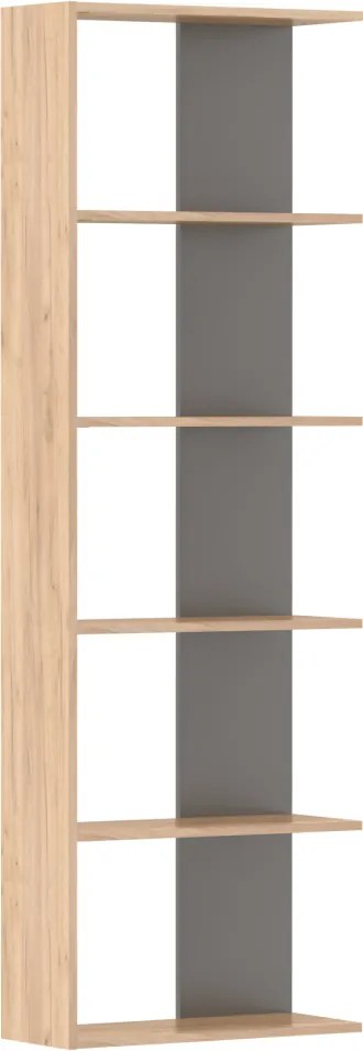 Polcállvány, artisan tölgy/grafit, AGATIO