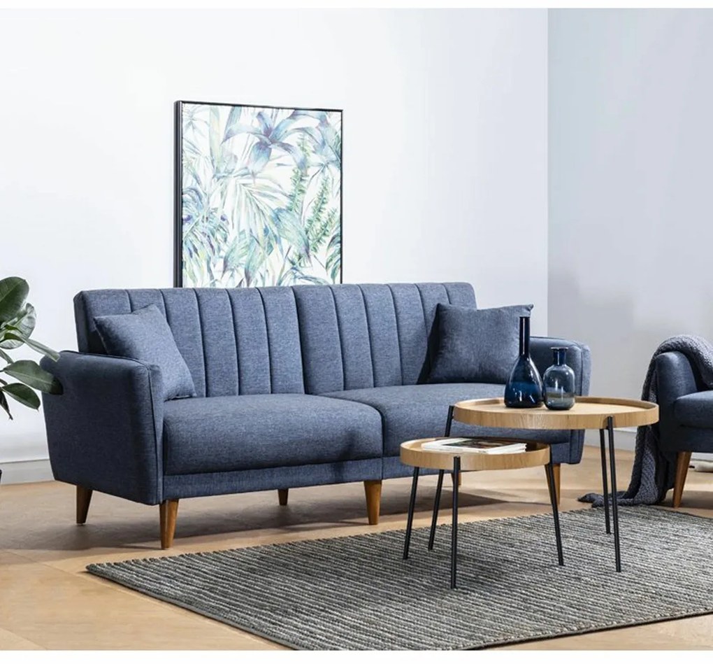 Aqua Dark Blue kinyitható kanapé