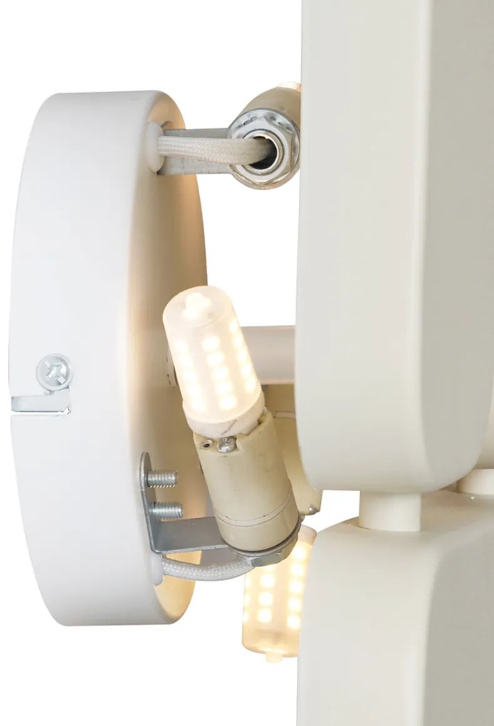 Design bézs fali lámpa 3 égős - Planes