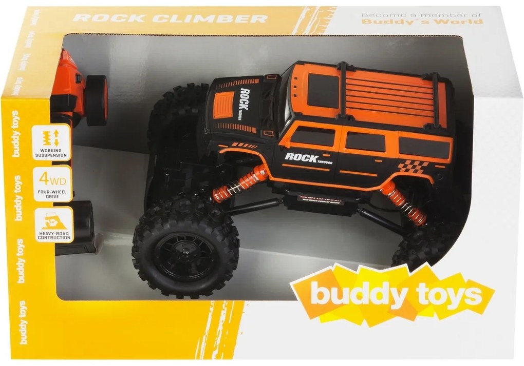 Buddy Toys BRC 14.613 RC Rock Climber távirányítósautó, narancs színben
