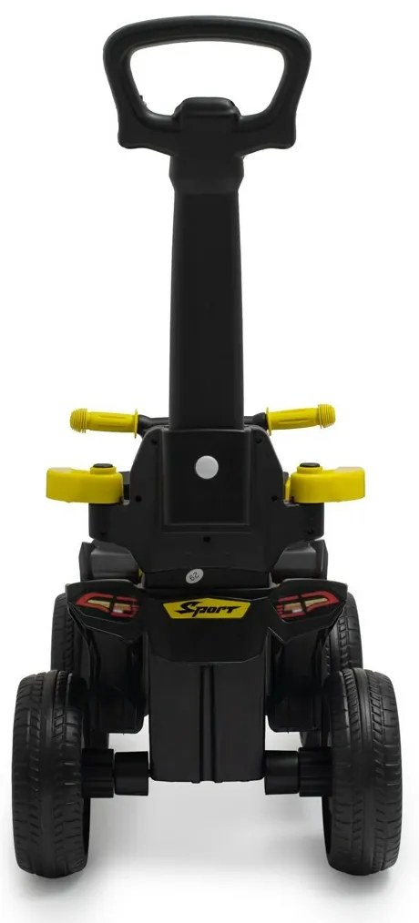 Baby Mix Mega Prime EVA gyerek futóbicikli vezetőrúddal, sárga