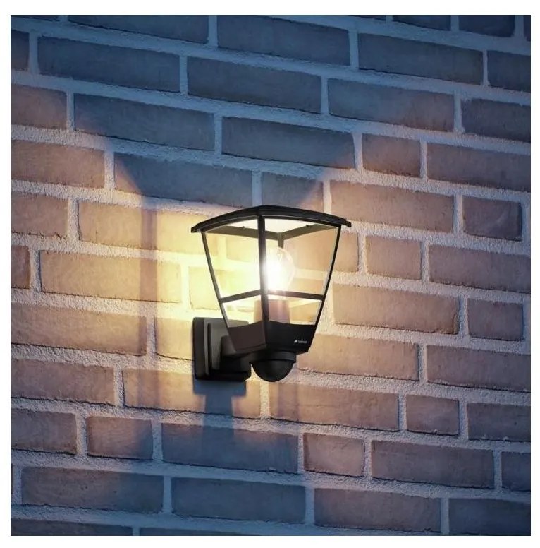 Steinel 084769 - Kültéri fali lámpa érzékelővel L10S 1xE27/15W/230V IP44