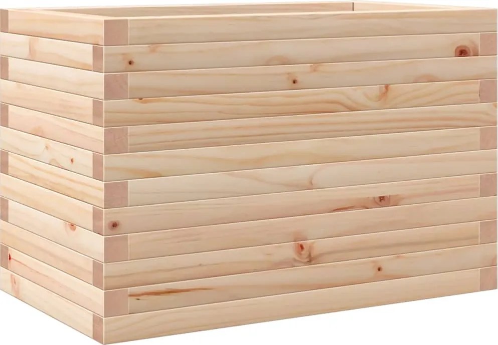 vidaXL tömör fenyő kerti virágláda 70 x 40 x 45,5 cm