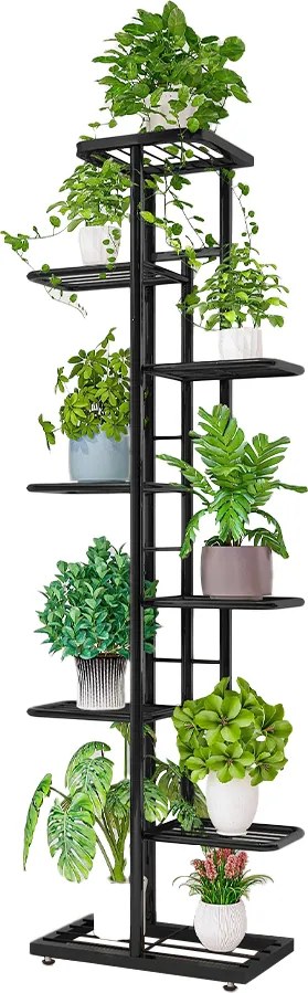 Fém virágállvány, sötétszürke, BAMIR TYP 4