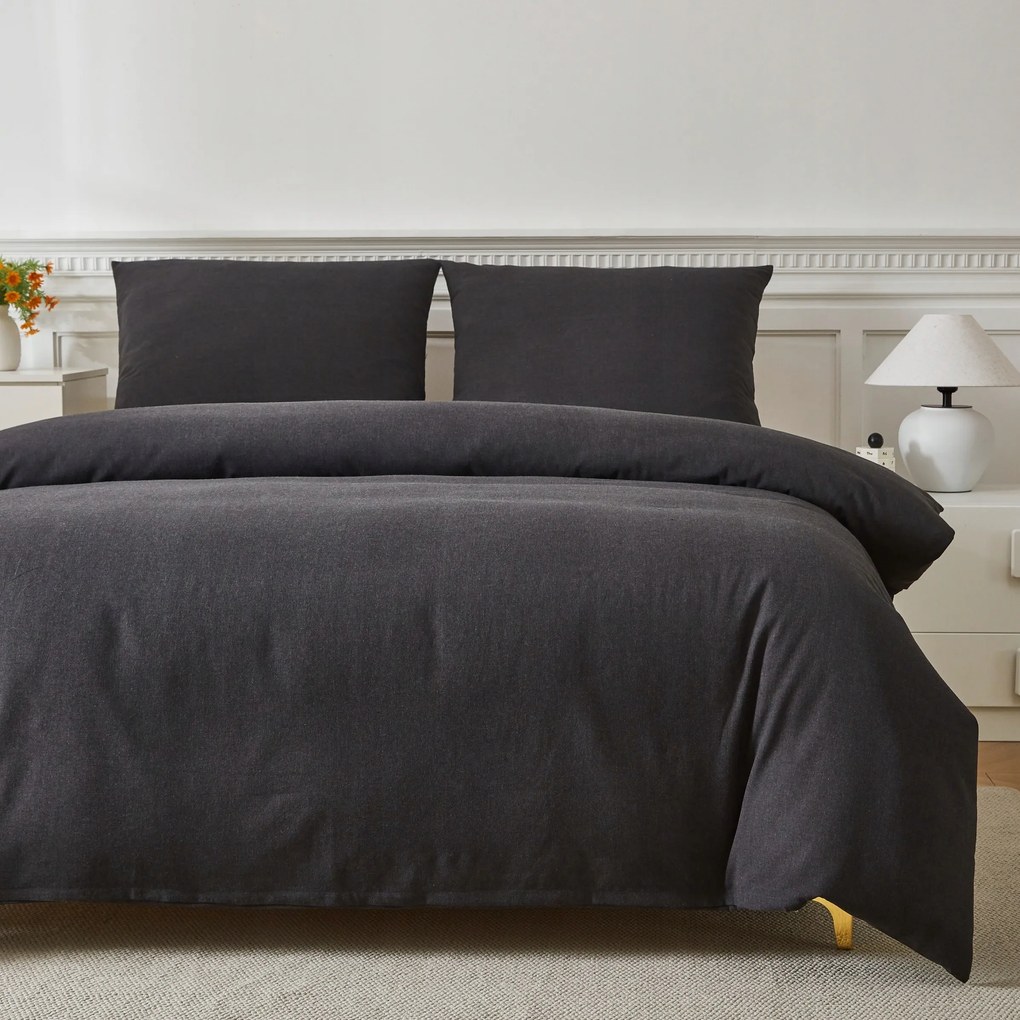 Szett 220x200+ 2x 70x80 lenszálas ágyneműhuzat garnitúra lenvászon ágyneműhuzat garnitúra