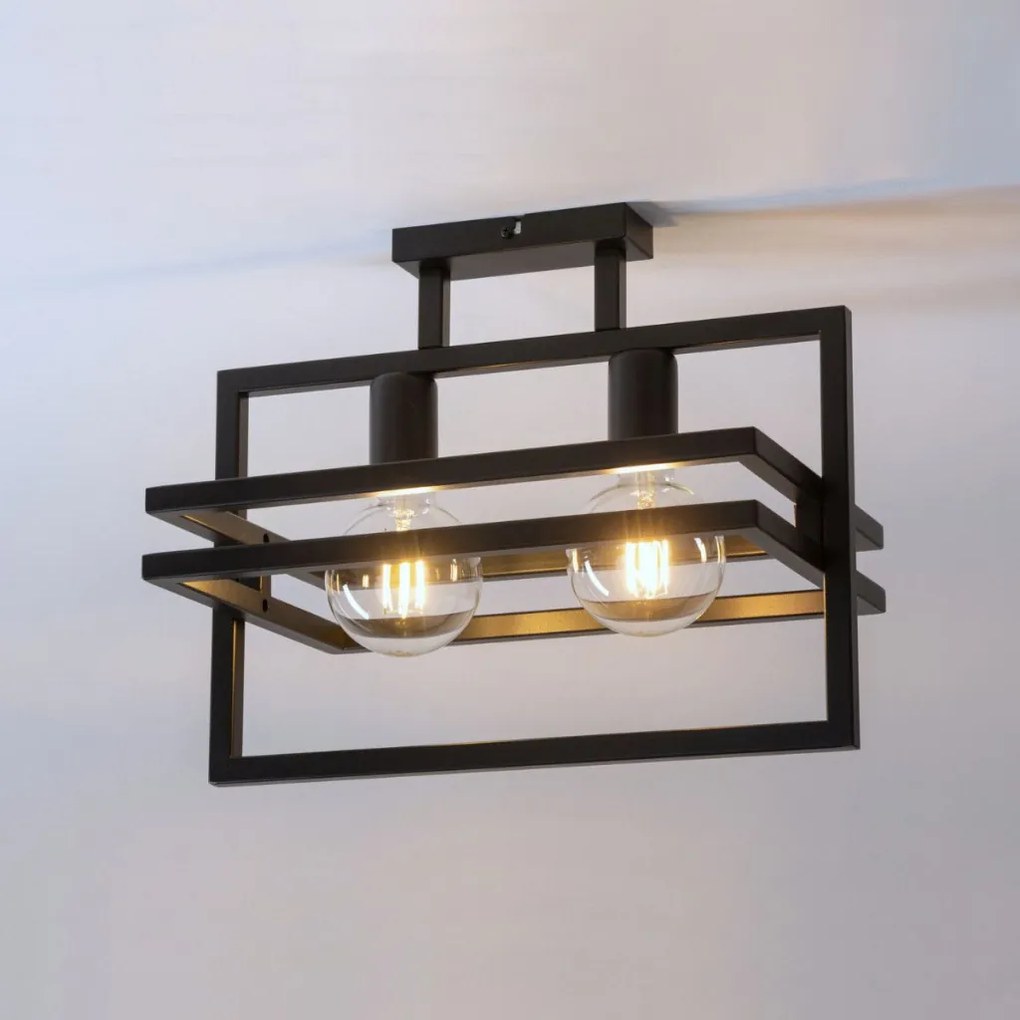 SIGMA LIGHTING 32403 MERCI Loft Mennyezeti Lámpa Fekete E27 IP20