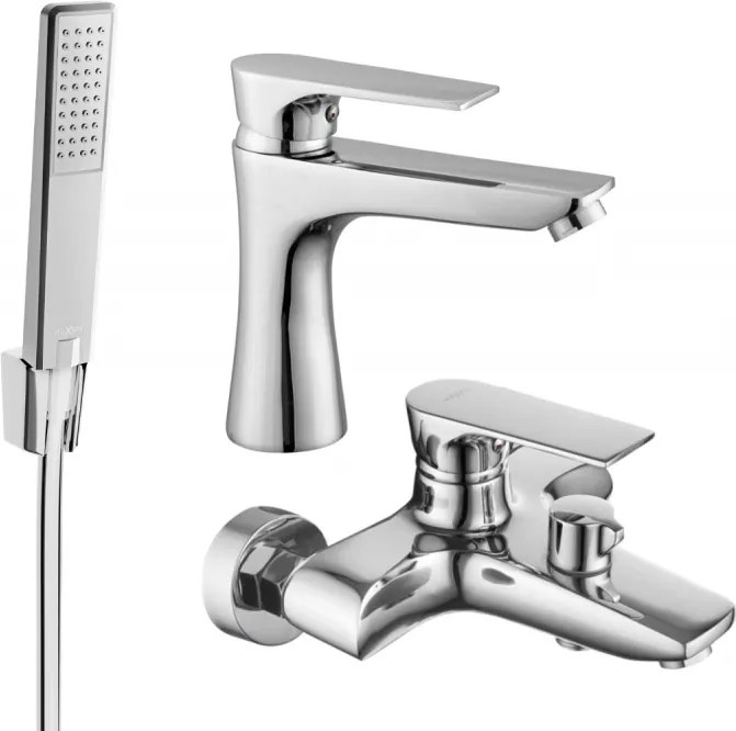 Mexen Axel R72 fürdőkád csomag, króm - 73803R72-00