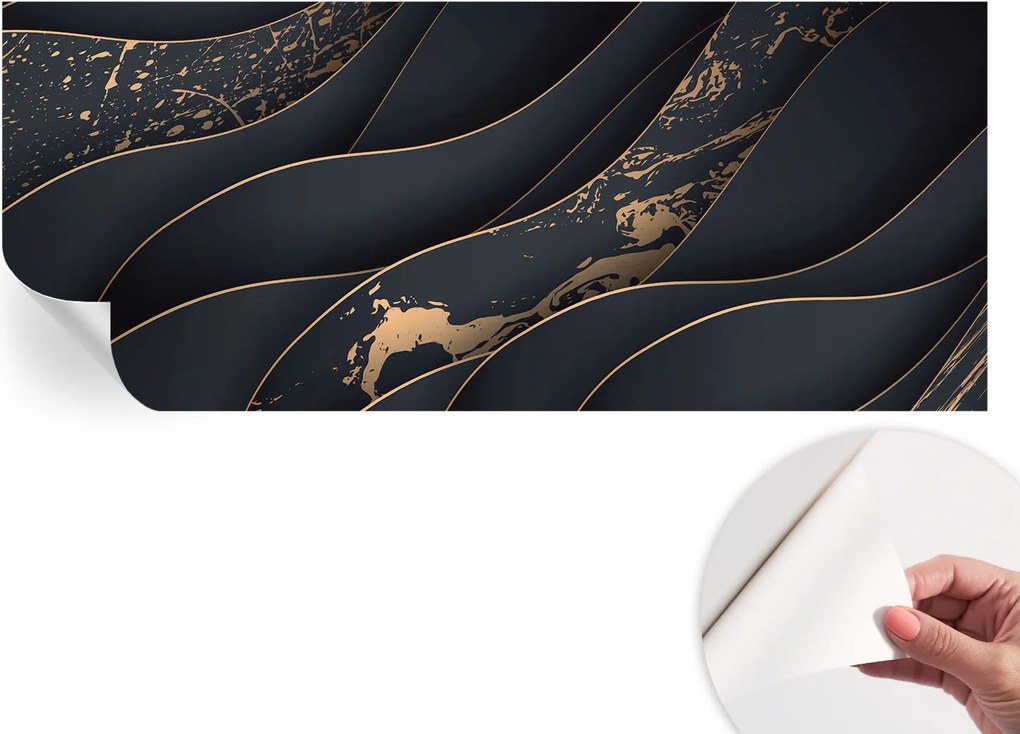 Modern öntapadós fali fotótapéta Elegáns hullámok 250x104 cm