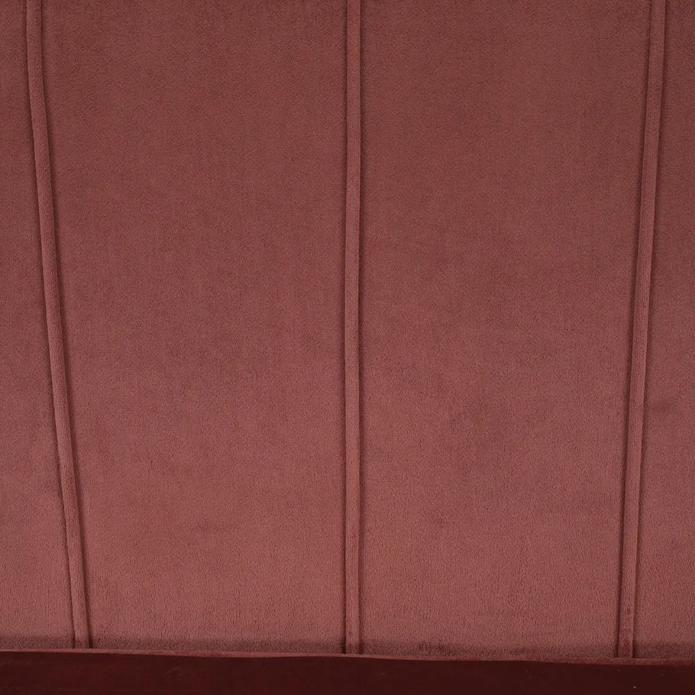 Pad Art-deco stílusban, rózsaszín Velvet anyag/gold chróm-arany, NOBLIN