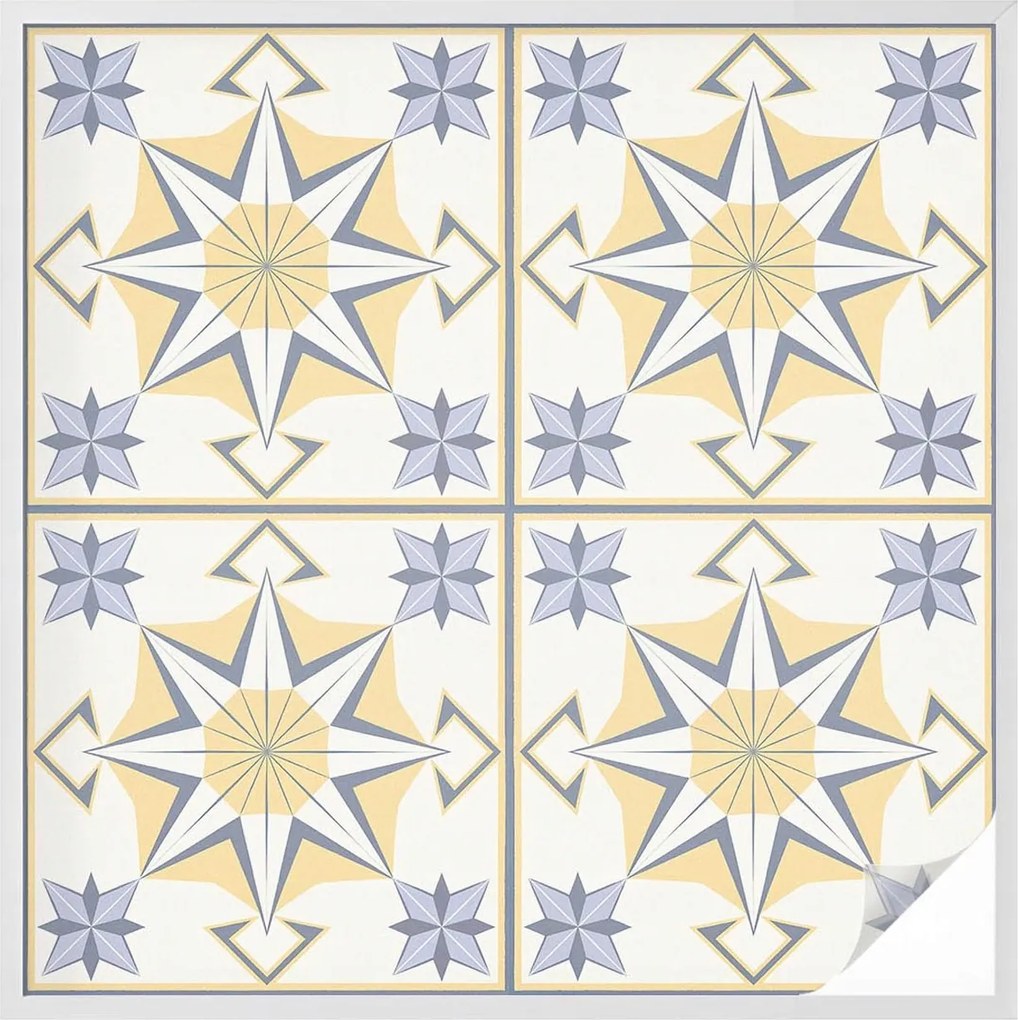 Szélvédőfólia Ablak Adatvédelem Geometrikus csillagok 100x100 cm