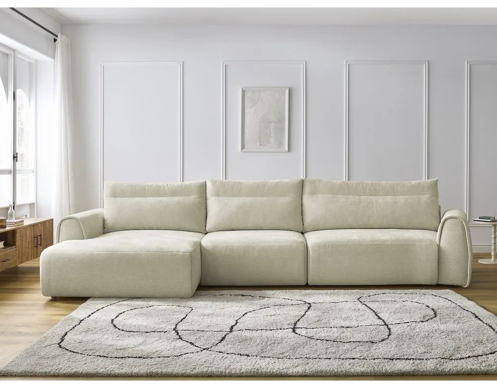 Bézs sarokkanapé Aden – Bobochic Paris