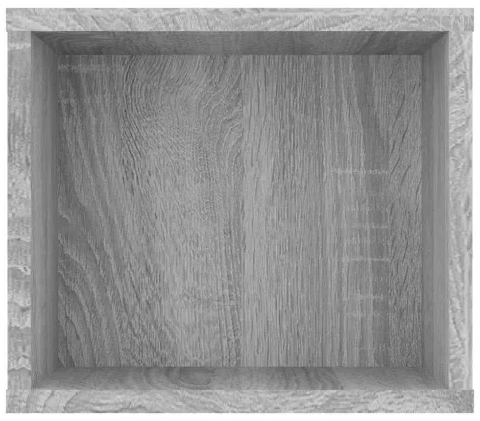 szürke sonoma színű szerelt fa függő TV-szekrény 100x30x26,5 cm