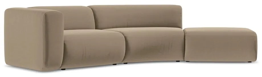 Bézs bársony heverő (jobb oldali) Ekahi – Makamii