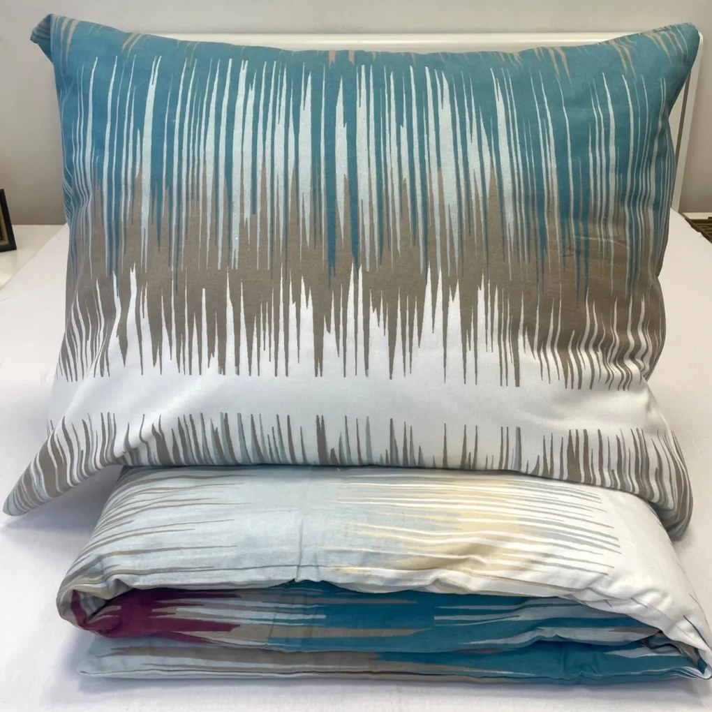 Flanel lepedők Blue Lines TiaHome - 1x Párna 90x70cm, 1x Paplan 140x200cm