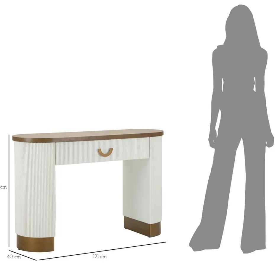 Tolosa konzol 121x40x78cm