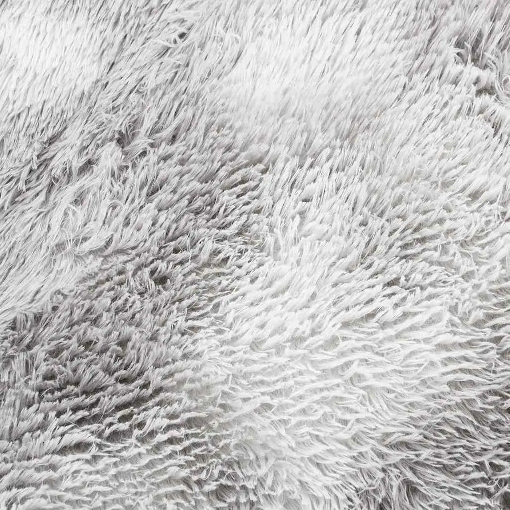 világosszürke hosszú szálú NAVARRA bozontos szőnyeg 200x200 cm