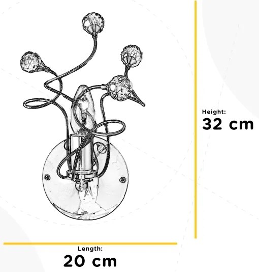 ONLI - Fali lámpa TRILLY 1xE14/6W/230V