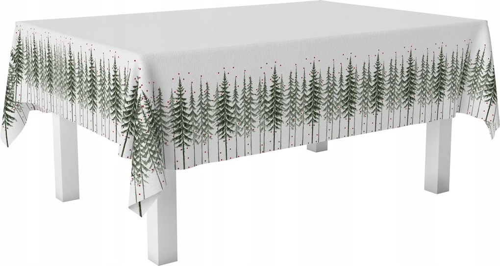 Karácsonyi asztalterítő Karácsonyi vigília 140x300 Karácsonyfa