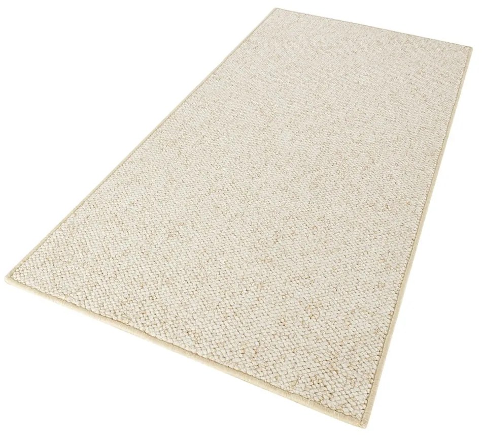 Krémszínű futószőnyeg 80x200 cm Wolly – BT Carpet