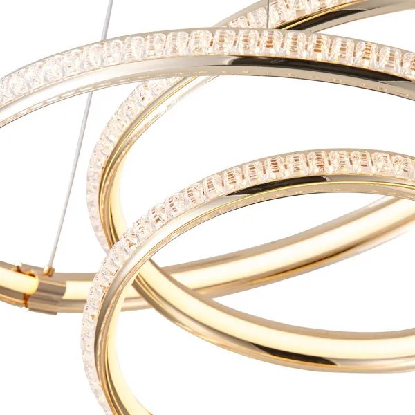 EUROLAMP ARTE ILLUMINA SATURN Függesztett lámpatest beépített LED 40W 3000Κ L50 GOLD