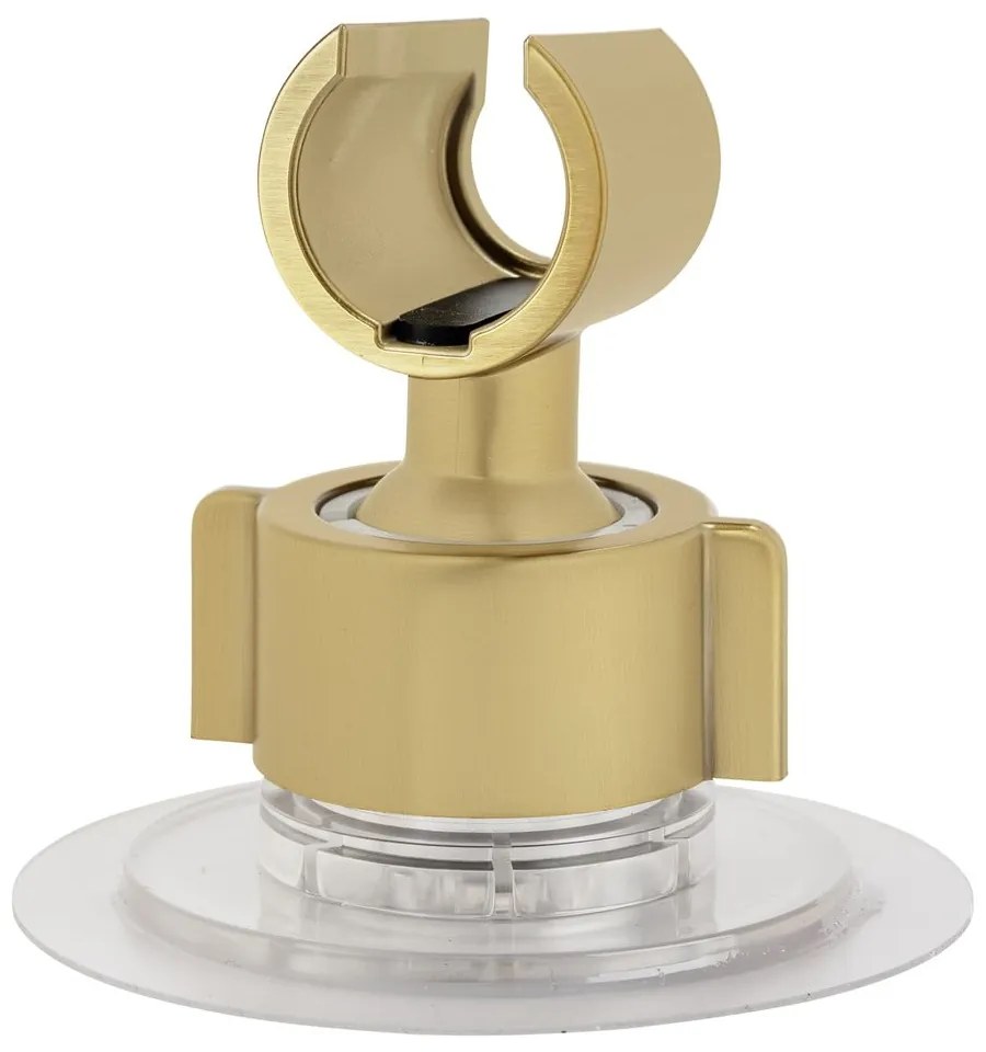 Aranyszínű öntapadós műanyag zuhanyfej tartó Libertà – Wenko