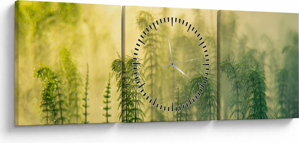 Kép - Részlet a tavaszi ködös természetből (órával) (90x30 cm)