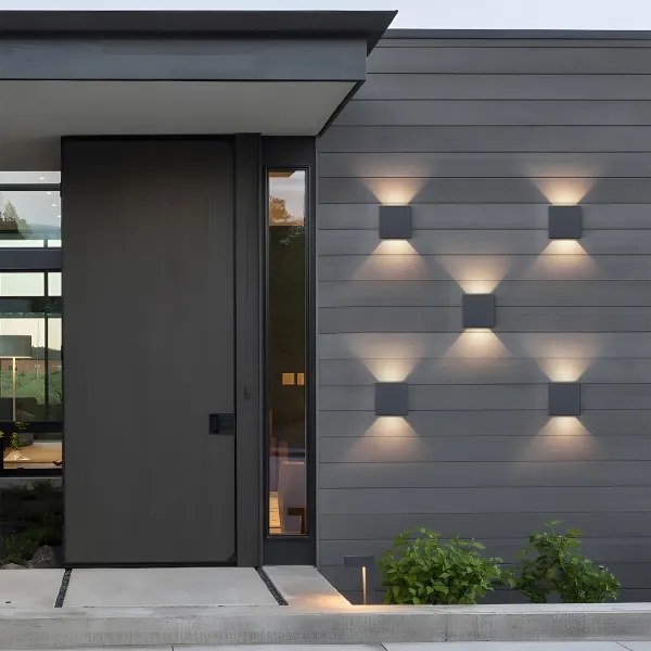 Brilagi - LED kültéri fali lámpa DOUBLERAY LED/6W/230V antracit IP54