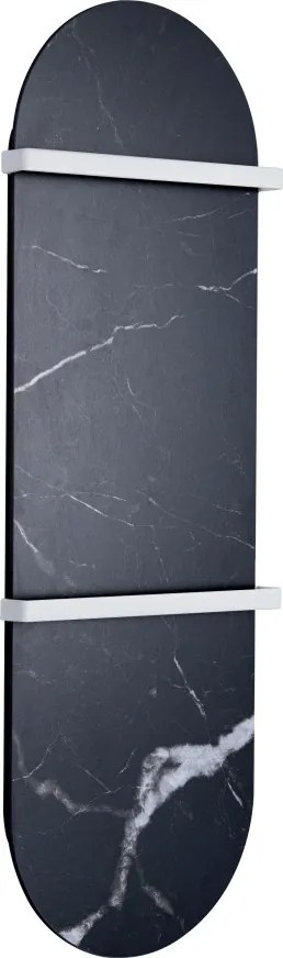 AREZZO design STONELINE ROUND 900x300 kőhatású törölközőszárító radiátor, fehér