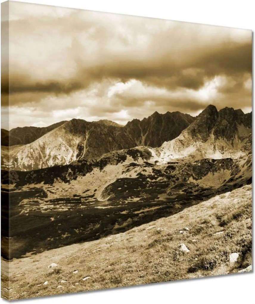 Vászonkép 30x30 Tátra Lengyel hegyek Kilátás