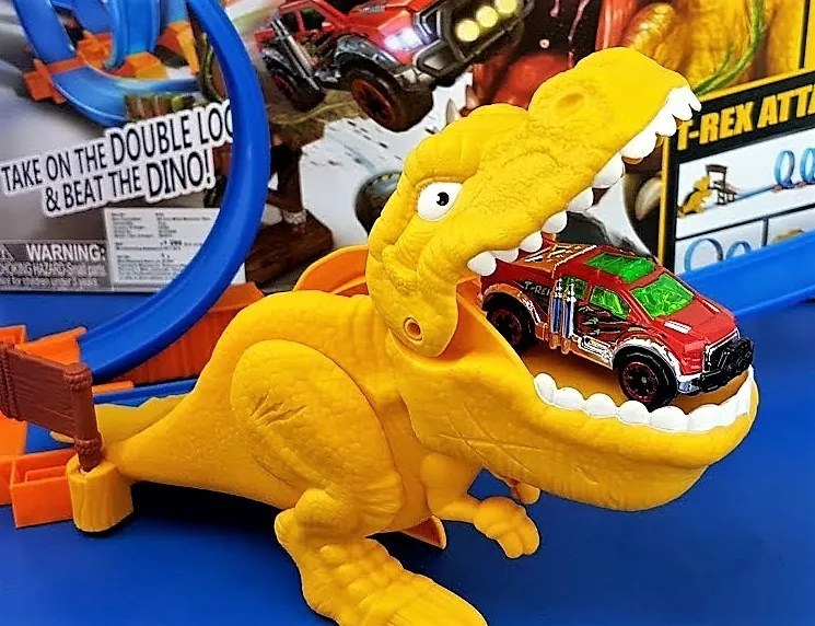 Metal Machines: T-Rex Dínó Motoros Kezdő Pályakészlet Kisgyereknek Karácsonyra Tökéletes Ajándék Dinoszaurusz