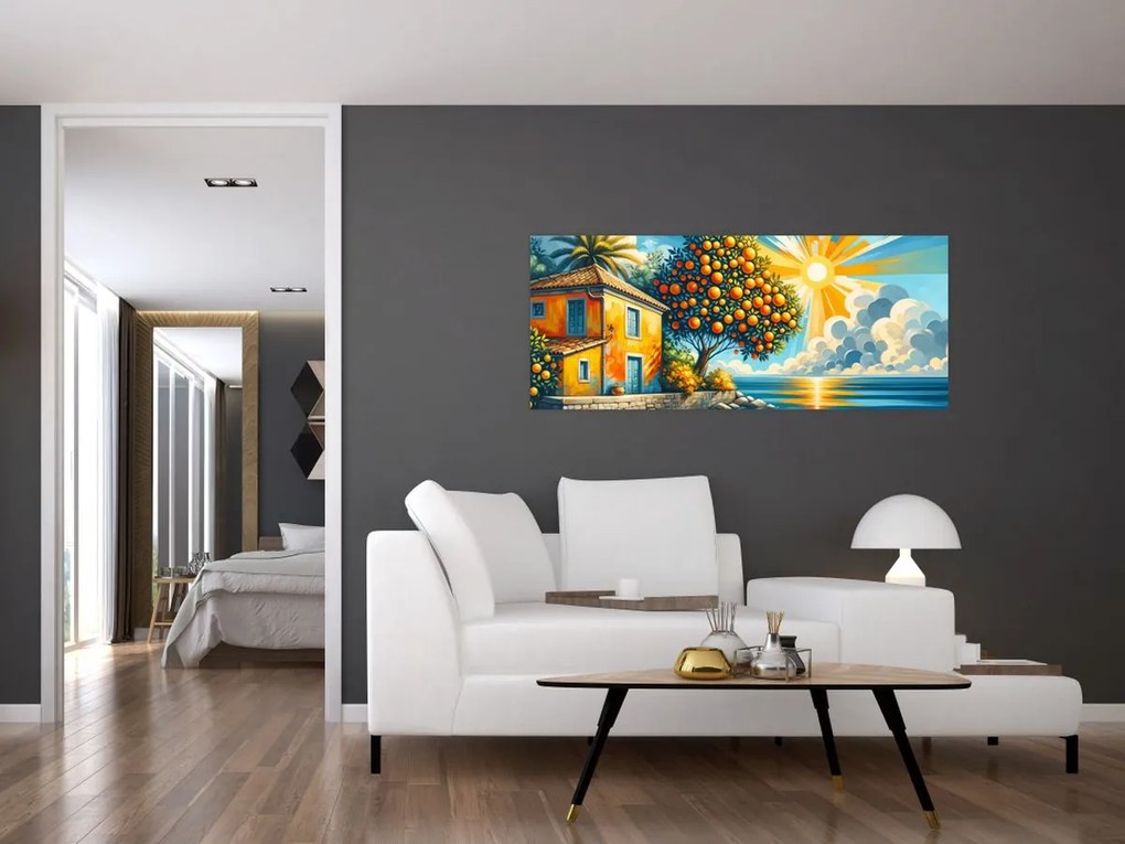 Kép - Ház narancsokkal I. (120x50 cm)
