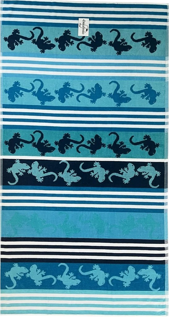 CRAZY GEKKO Strandtörölköző türkiz 165x90cm