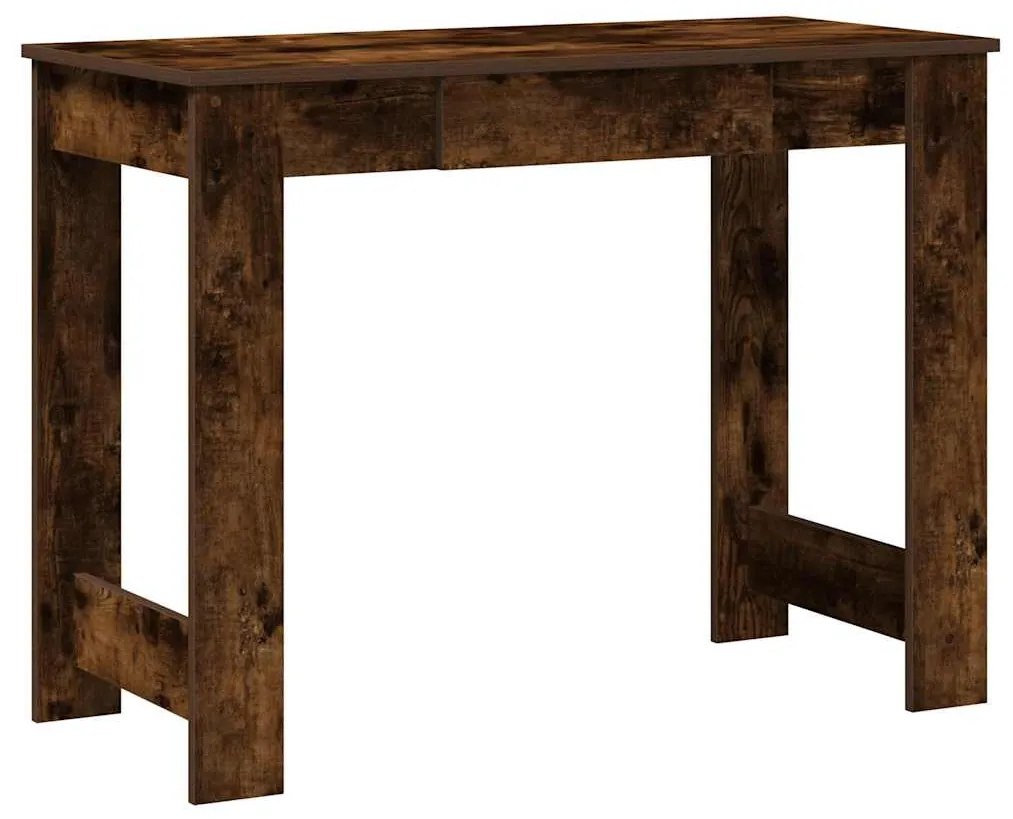 füstös tölgy színű szerelt fa íróasztal 100x45x75 cm