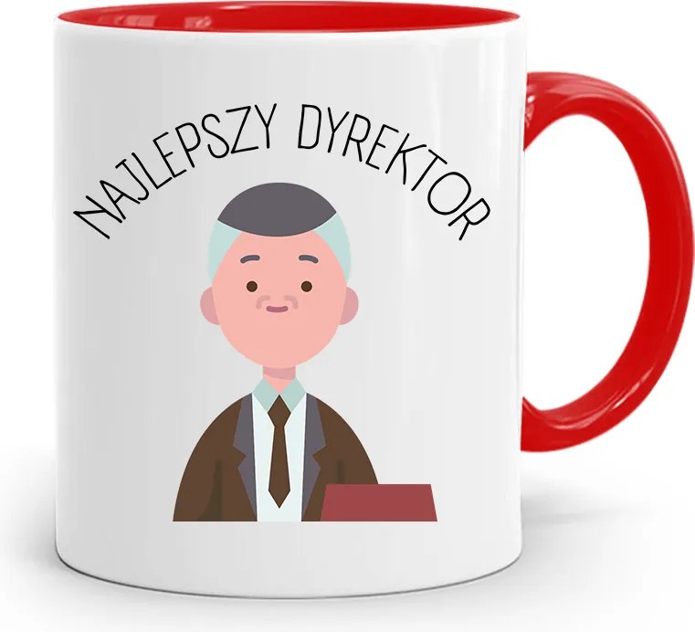 Igazgatónak Piros Bögre Legjobb Igazgató fényképes nyomtatással