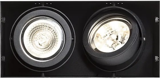 RENDL ELECTRA II černá 12V LED G53 2x15W