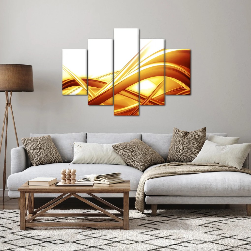 Kép - Sárga absztrakció (150x105 cm)