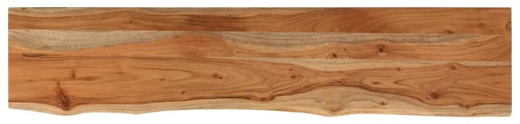 tömör akácfa téglalap alakú fali polc 90 x 20 x 2,5 cm