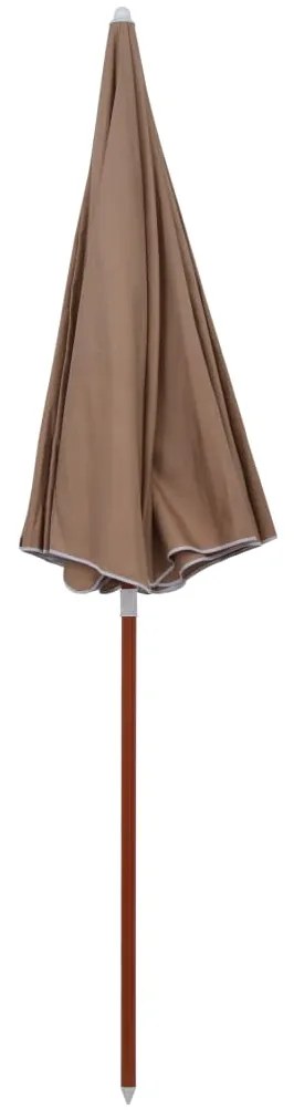 vidaXL tópszínű napernyő acélrúddal 240 cm