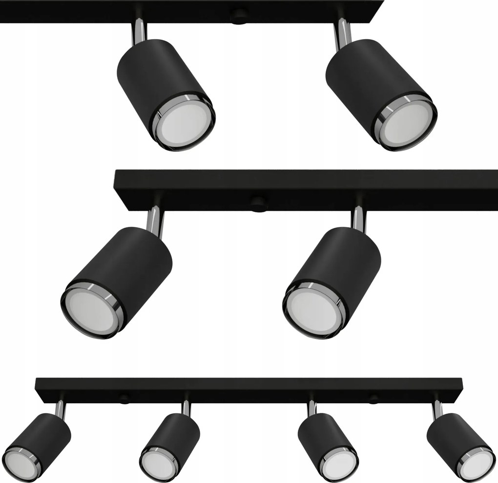 Gyönyörű és stílusos plafon lámpa fém robusztus strapabíró Idun 4x 40W Led