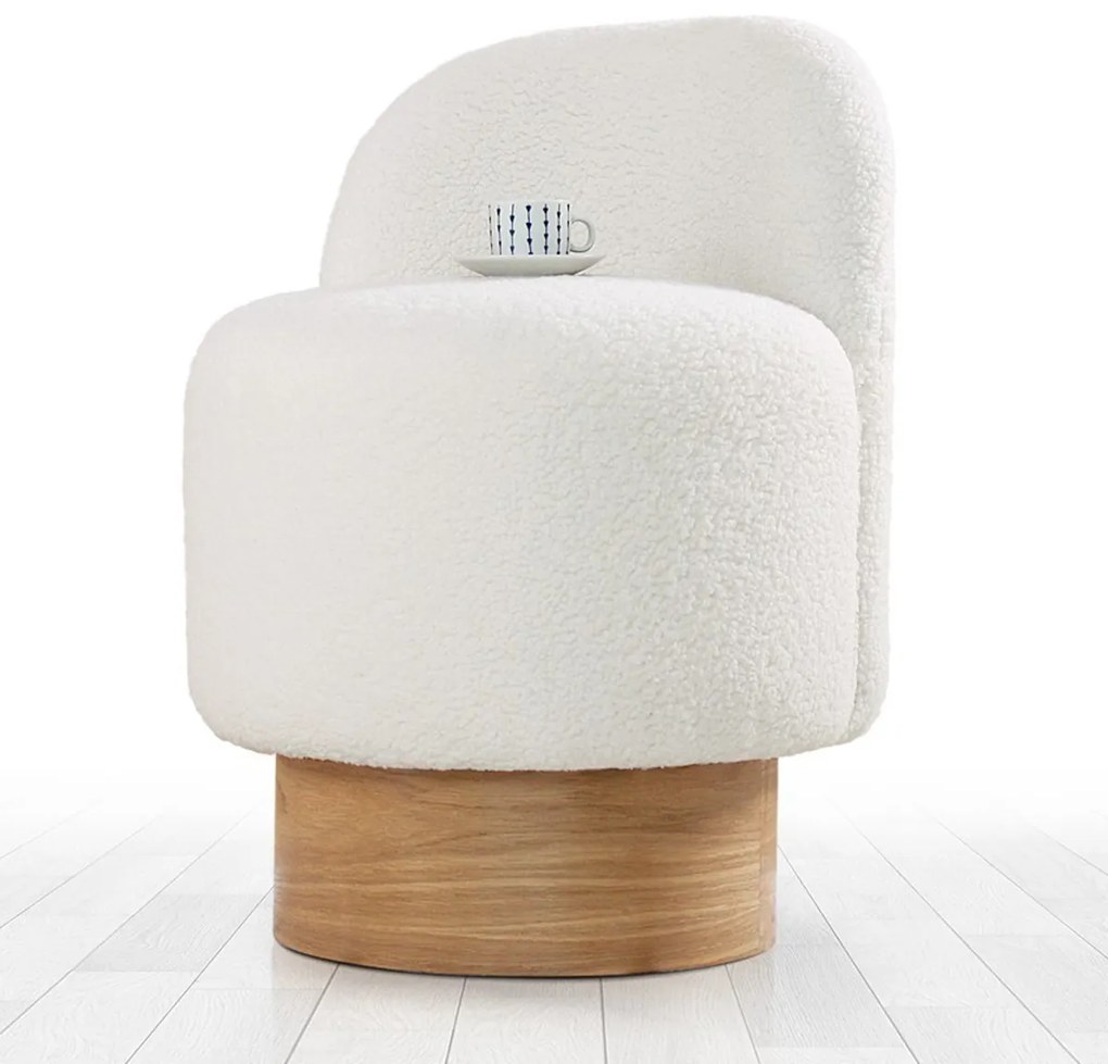 Monre Teddy White taburet
