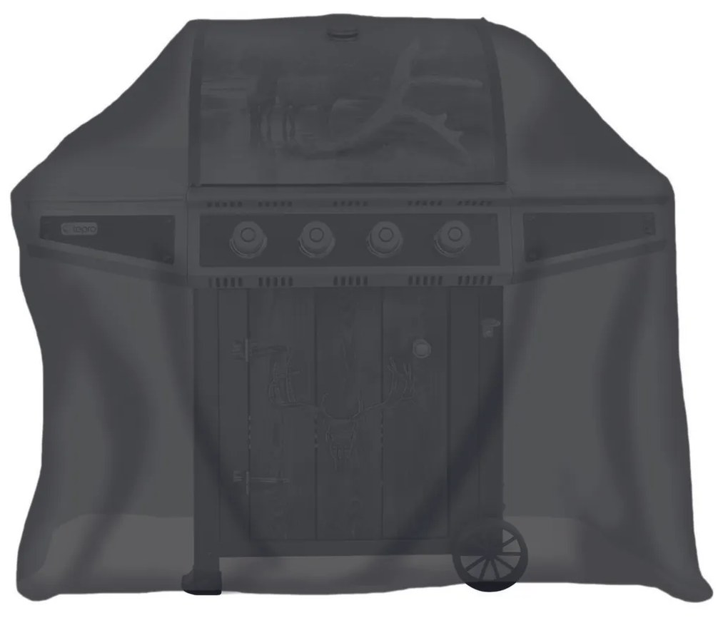 Tepro 8111 Univerzális grillhuzat, fekete, 142 x 62 x 112 cm