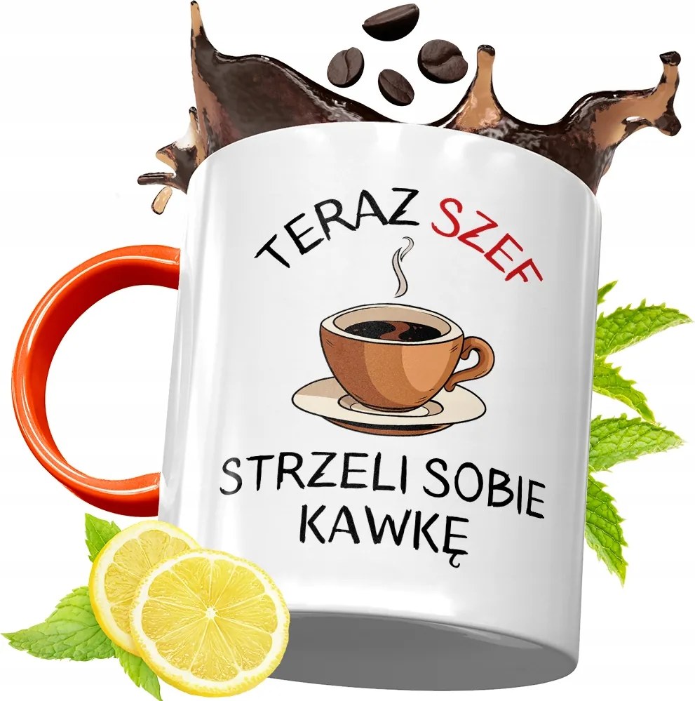 Narancssárga Bögre Főnöknek Ajándék fényképes nyomtatással