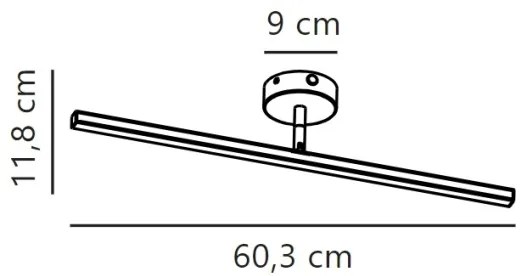 Nordlux - LED fürdőszobai tükörvilágítás IP44, 7,2W, 230V, 60 cm, fehér