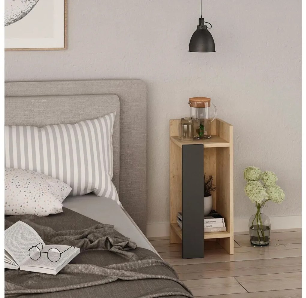 Éjjeli szekrényke ELOS 60x25 cm barna/antracit