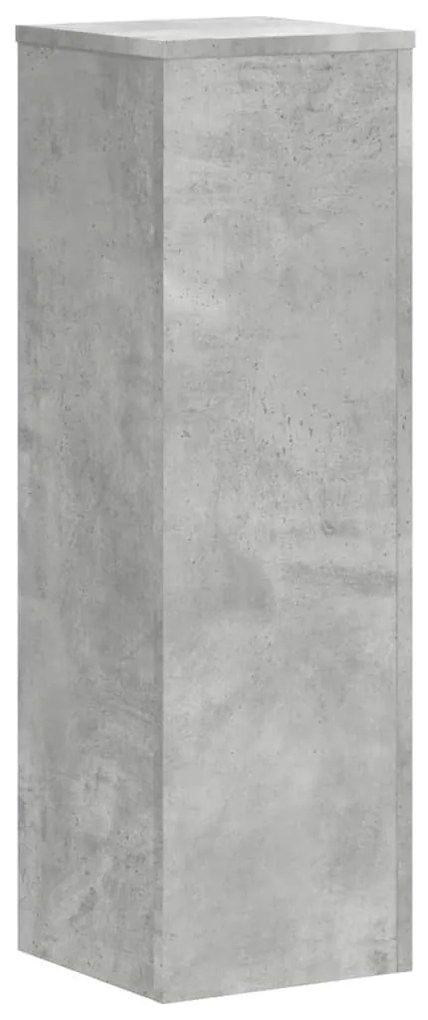 2 db betonszürke szerelt fa növénytartó állvány 25 x 25 x 80 cm