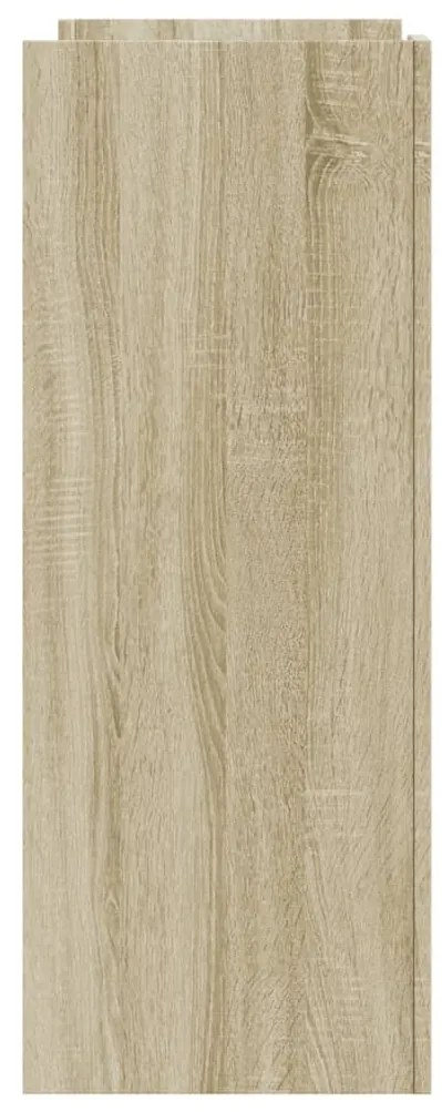 sonoma tölgy színű szerelt fa tálalóasztal 100x35x90 cm